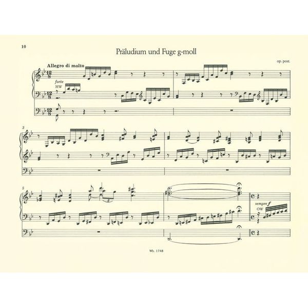 Breitkopf & Hrtel Brahms Smtliche Orgelwerke