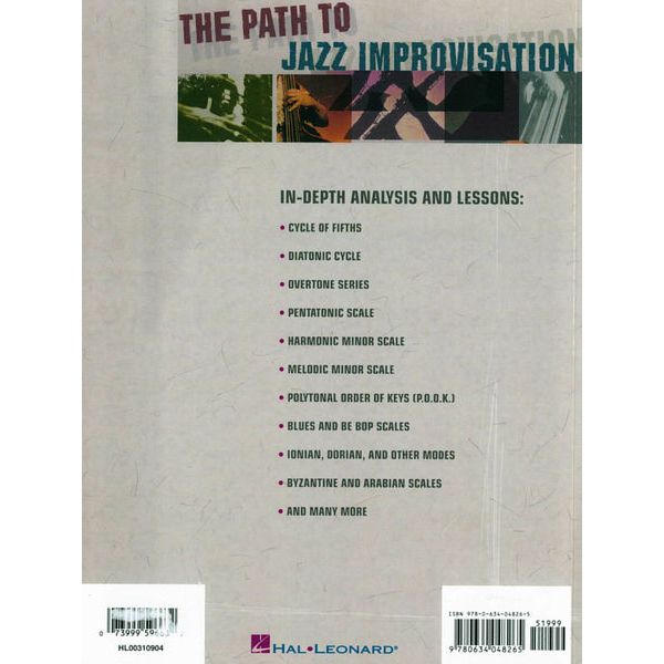 Hal Leonard The Path To Jazz Improvisation