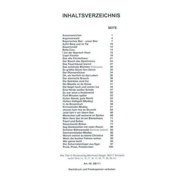 Musikverlag Geiger Wirtshaussingen 3