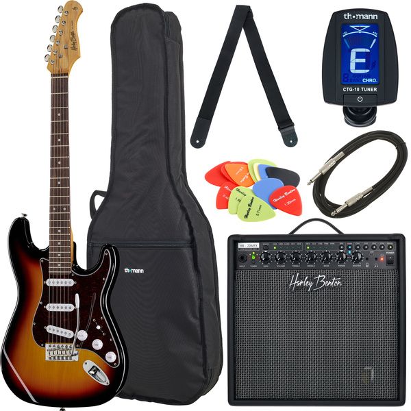 Harley Benton ST-62SB Vintage Series Bundle