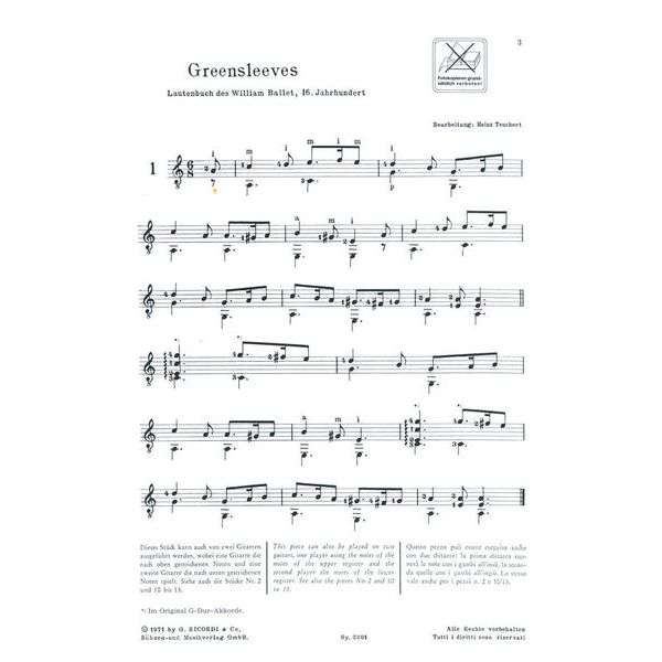 Ricordi Meine ersten Gitarrenstücke 3