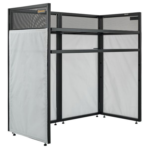 Roadworx DJ Table White Shelf