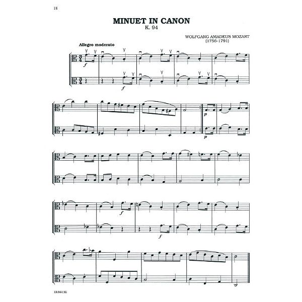 Alfred Music Publishing Classical Duets for All Viola