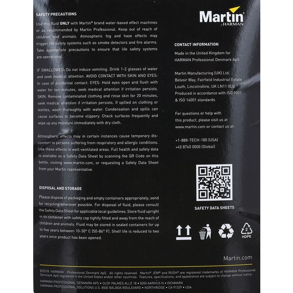 Martin by Harman Rush & Thrill Haze Fluid 5l