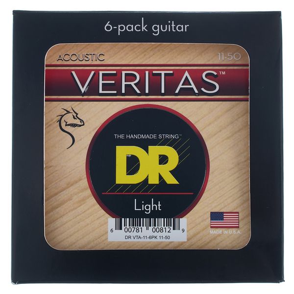 DR Strings Veritas Acoustic VTA-11 6-Pack