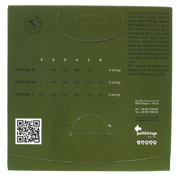 Galli Strings AJF45105 Acoustic Bass 4-Str.