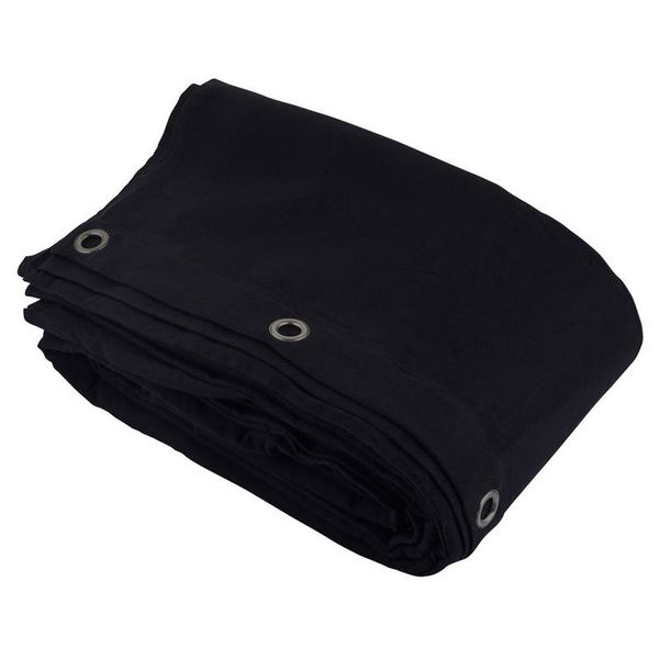 Stairville Curtain 160g/m 4.0x4.0m Bk