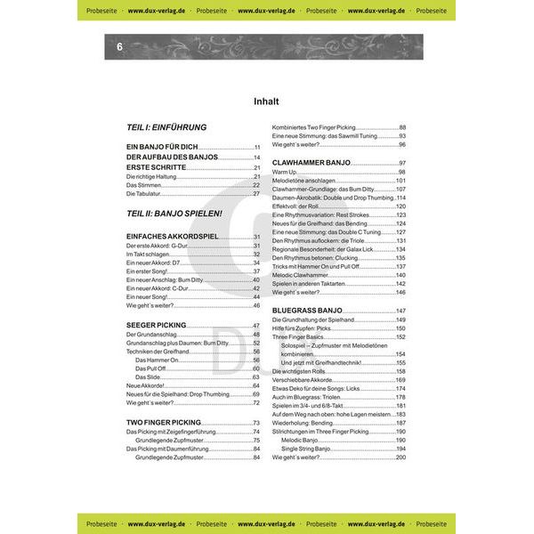 Edition Dux Banjo spielen!