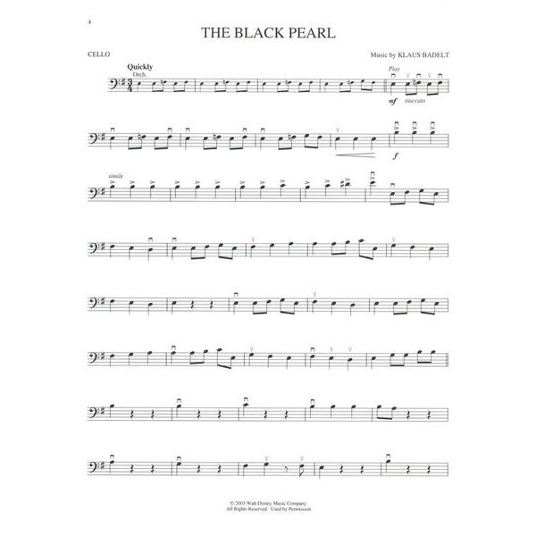 Hal Leonard Pirates Of The Caribbean Cello
