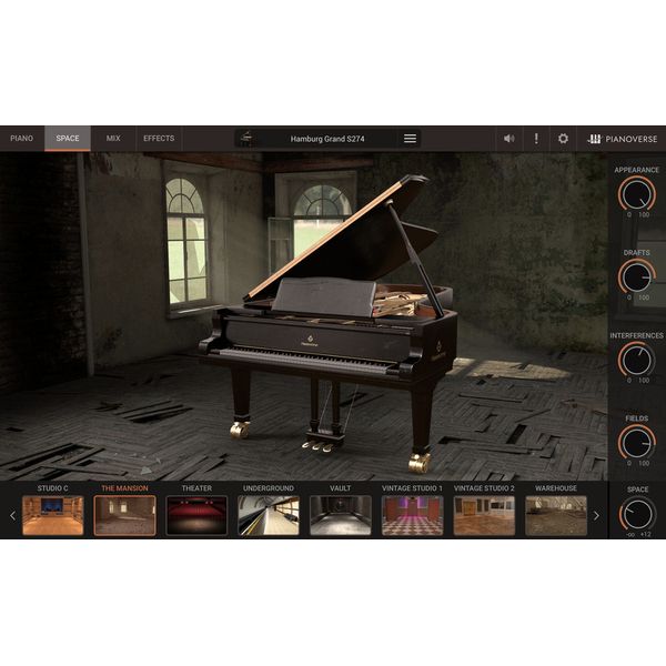 IK Multimedia Pianoverse Hamburg Grand S274