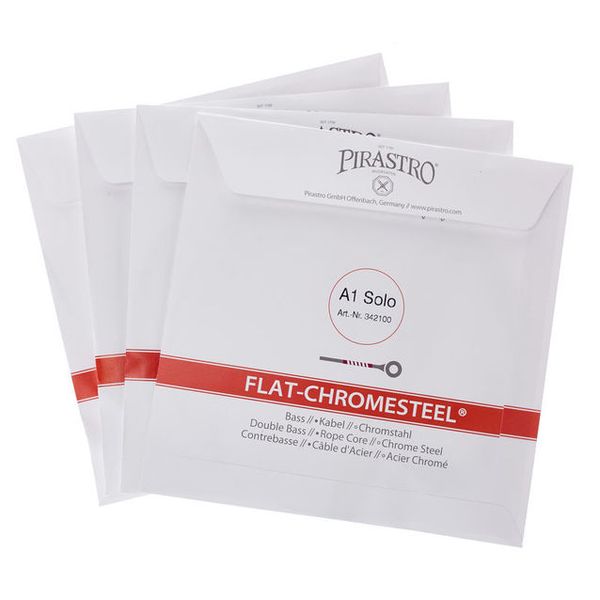 Pirastro Flat Chromesteel Solo Bass