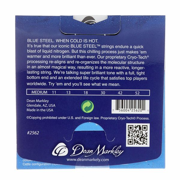 Dean Markley 2562 Blue Steel Electric MED