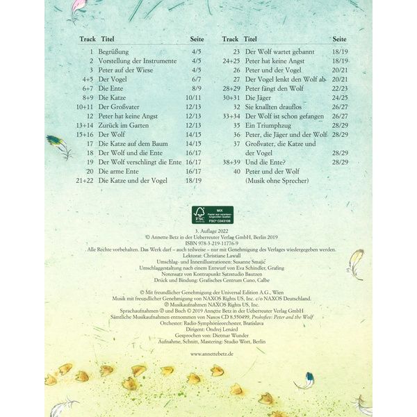 Annette Betz Verlag Peter und der Wolf