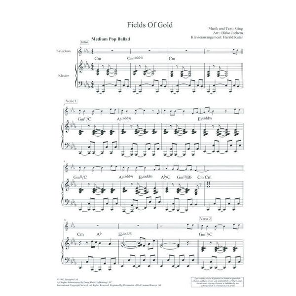 Schott Classic Pop Ballads A-Sax