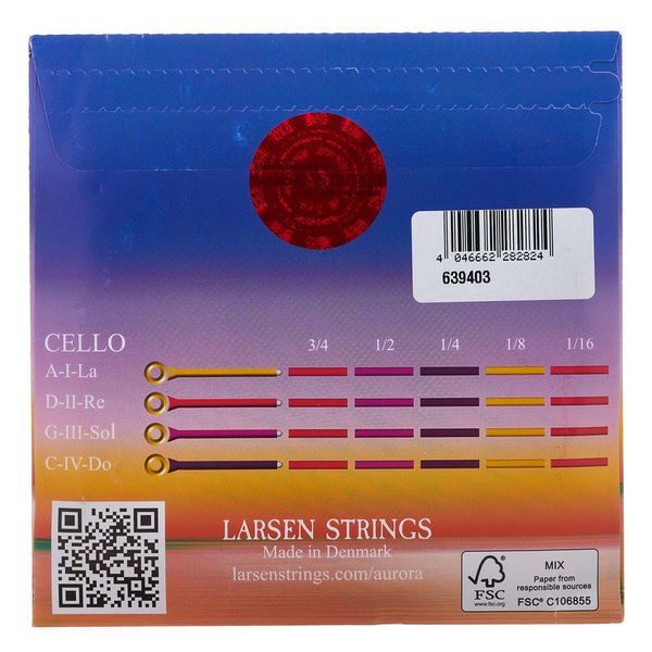 Larsen Aurora Cello C String 1/16 Med