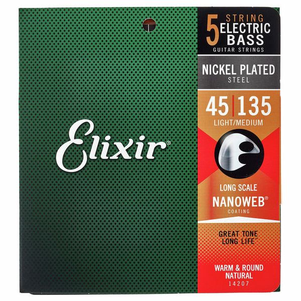 Elixir 14207 Nanoweb 5-Str. Light/Med