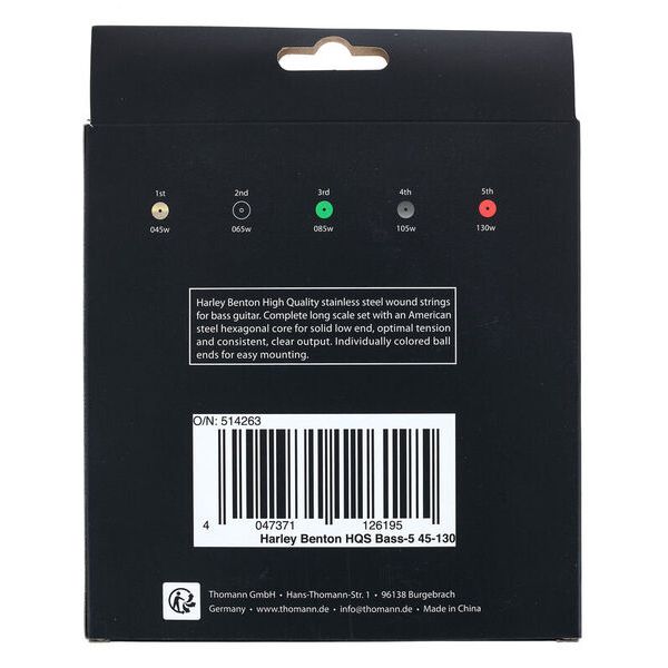 Harley Benton HQS Bass-5 45-130