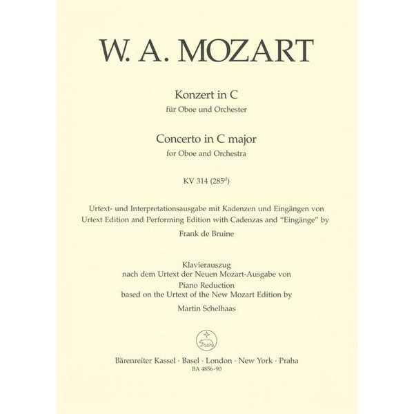 Brenreiter Mozart Concert for Oboe KV 314