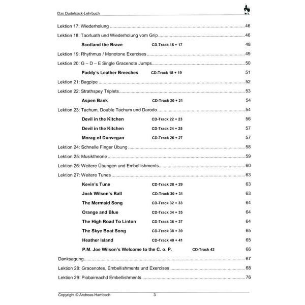 Verlag der Dudelsackschule Das Dudelsack-Lehrbuch
