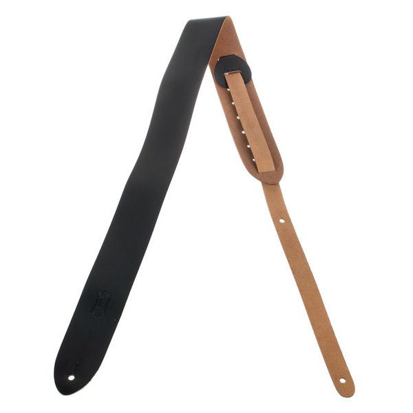 Levys Leather Strap 2" BLK