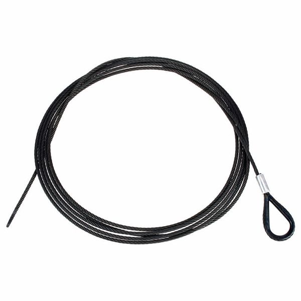 Stairville Steelwire Safety 500cm/5mm Bk