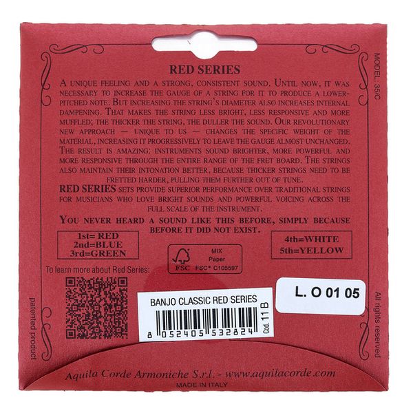 Aquila 11B Banjo String Set Normal