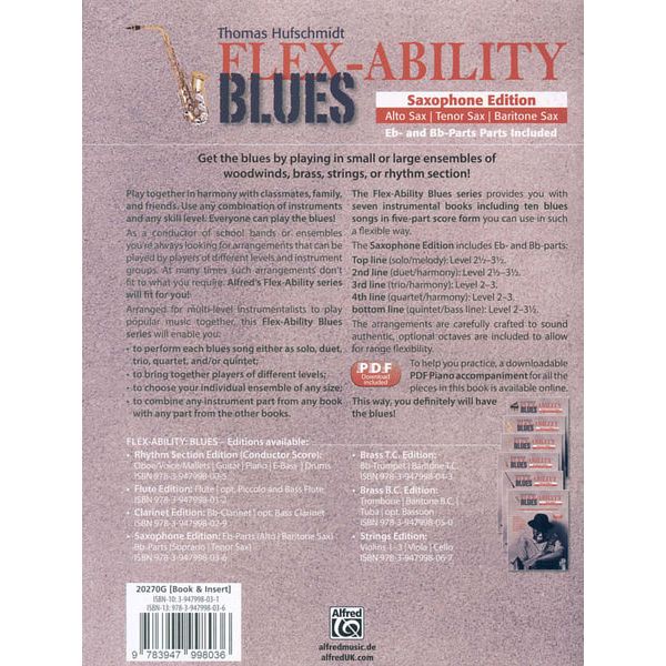 Alfred Music Publishing Flex-Ability Blues Saxophone
