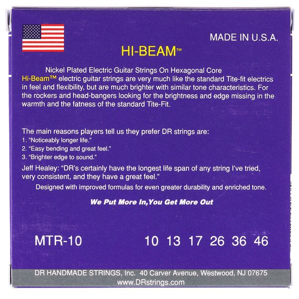 DR Strings Hi-Beam MTR-10