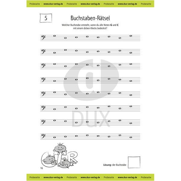 Edition Dux Kleine Notenrtsel Violin+Bass