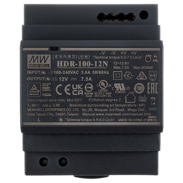 MeanWell HDR-100-12N Power Supply 7,5A