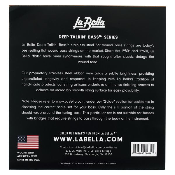 La Bella 760FL-S Deep Talkin Bass