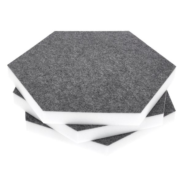 t.akustik Hexagon Melamine Grey 25