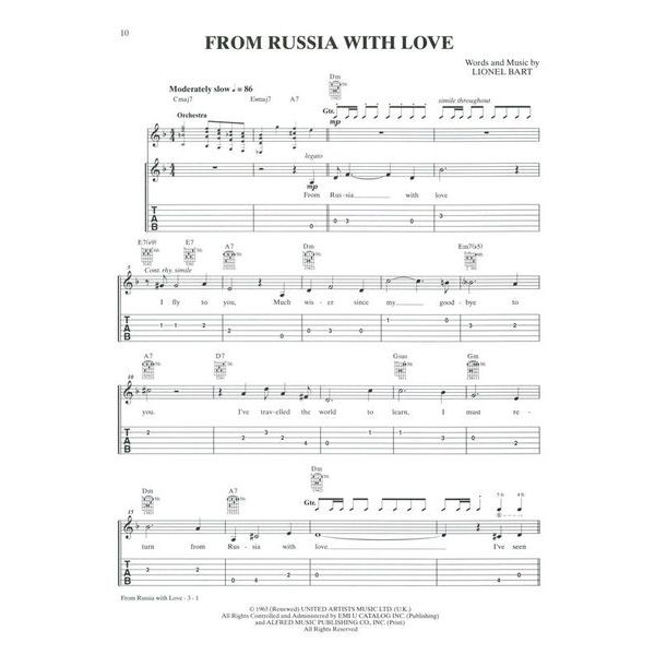 Alfred Music Publishing James Bond Collection Guitar