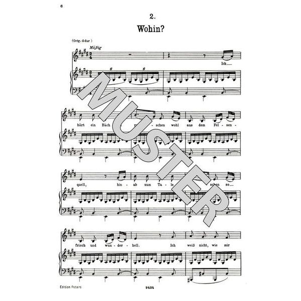 Edition Peters Schubert Lieder 1 Tief