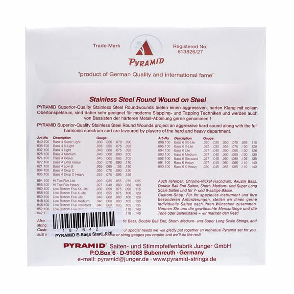 Pyramid 020 Single String bass guitar