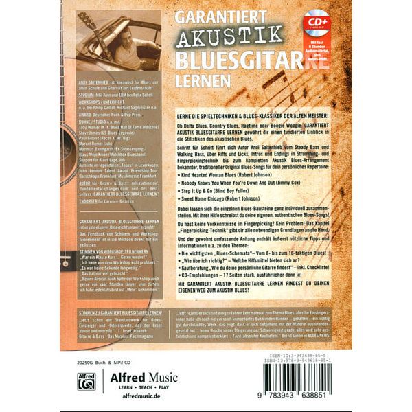 Alfred Music Publishing Garantiert Akustik-Bluesgit.