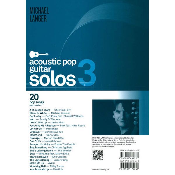Edition Dux Acoustic Pop Guitar Solos 3