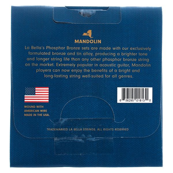 La Bella 880L Mandolin Ph.Br. Light