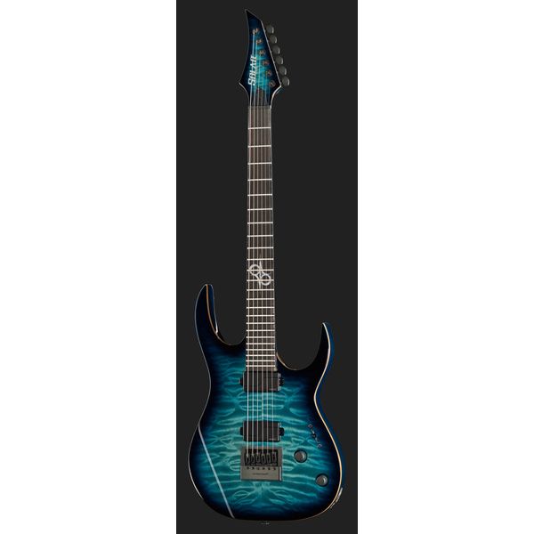 Solar Guitars S1.6AQOB Quilted Ocean Blue Br