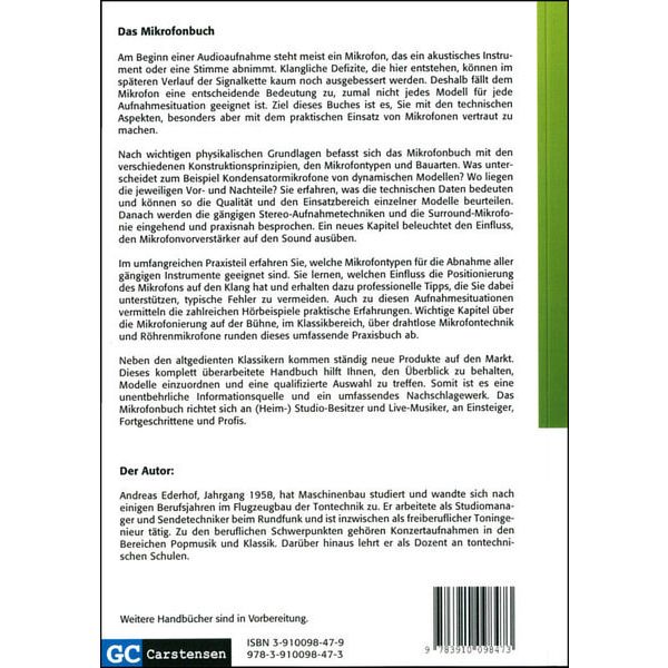 GC Carstensen Verlag Das Mikrofonbuch