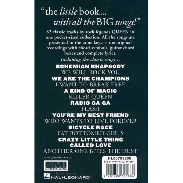 Hal Leonard Little Black Book Queen