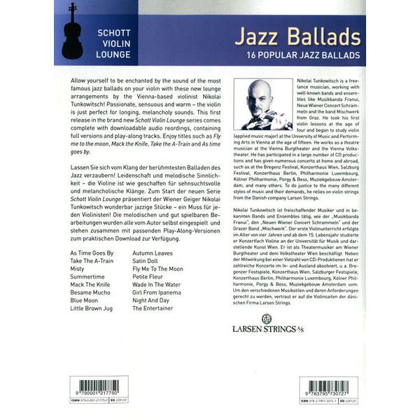 Schott Jazz Ballads Violin