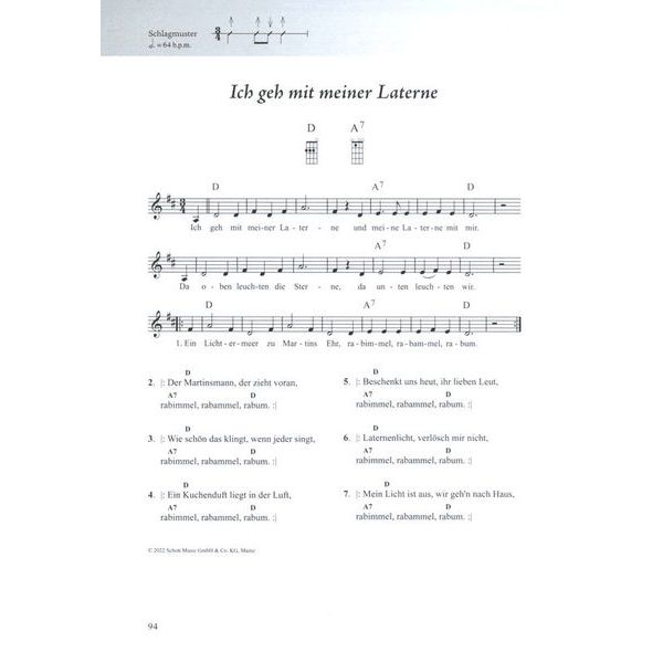 Schott Kinderliederbuch Ukulele