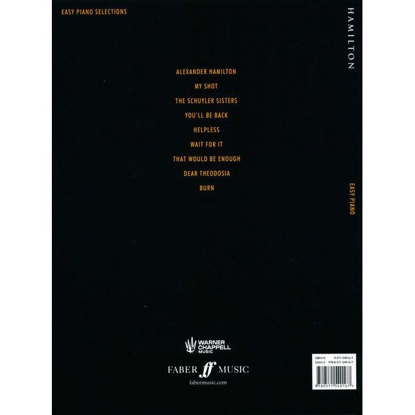 Faber Music Hamilton Piano Easy