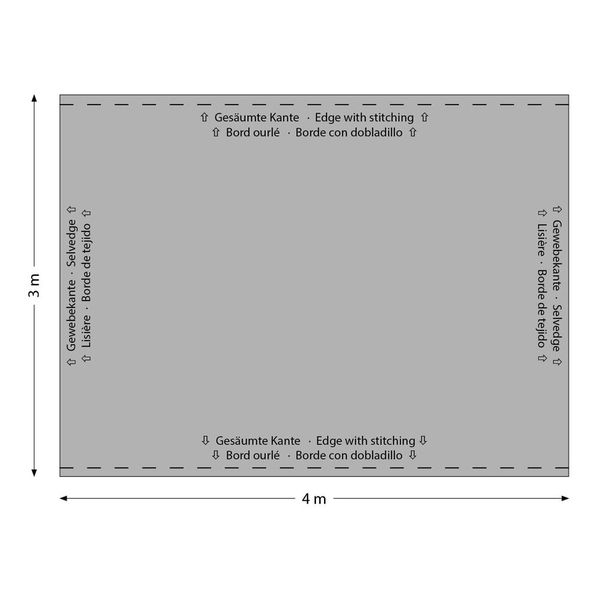 Stairville Curt 4.0x3.0m Greenbox 160g/m