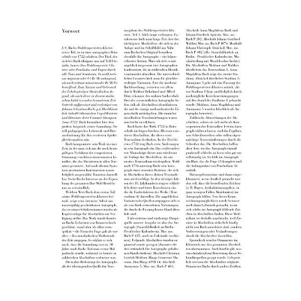 Henle Verlag Bach Wohltemperiert Klavier I