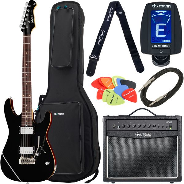 Harley Benton Fusion-III HH EB BK Bundle