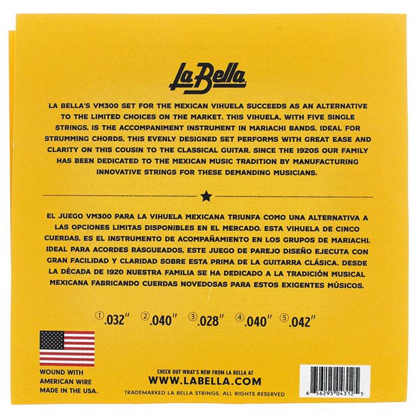 La Bella VM300 Vihuela Mexicana