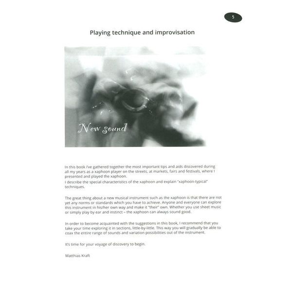 Matthias Kraft Verlag Xaphoon Song Book English