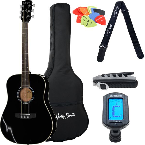 Harley Benton D-120BK Bundle